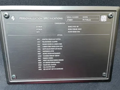 2022 6DR Ferrari F8 Tribute sport coupe (No.330534) for export from Japan