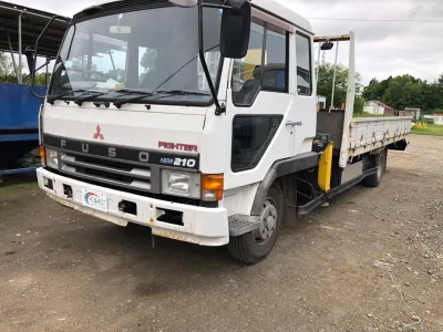 1989 MITSUBISHI FUSO FIGHTER U-FK518K Loader truck with crane (No.J0779) for export from Japan