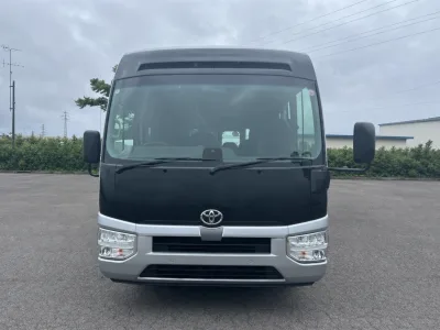 2026 Toyota Coaster Premium Cabin / 21-Seater, High Output & Split Rear Doors JDM for export from Japan