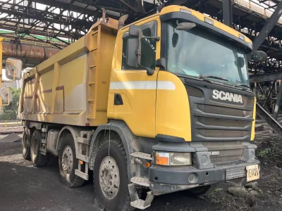 SCANIA G460 DUMPER TRUCK 8X4 18 CUBE (No.106866) for export from Japan