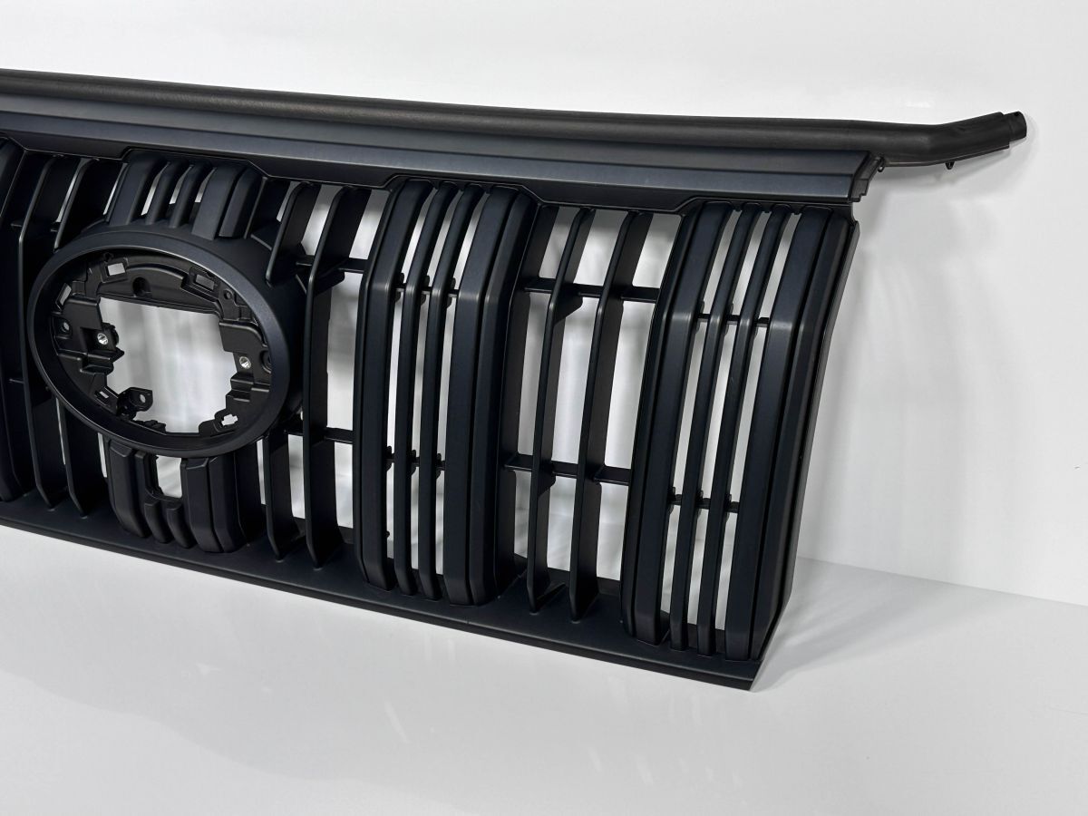 Toyota Land Cruiser Prado GDJ150W Matte Black Edition Front Grille with Camera Hole image 3