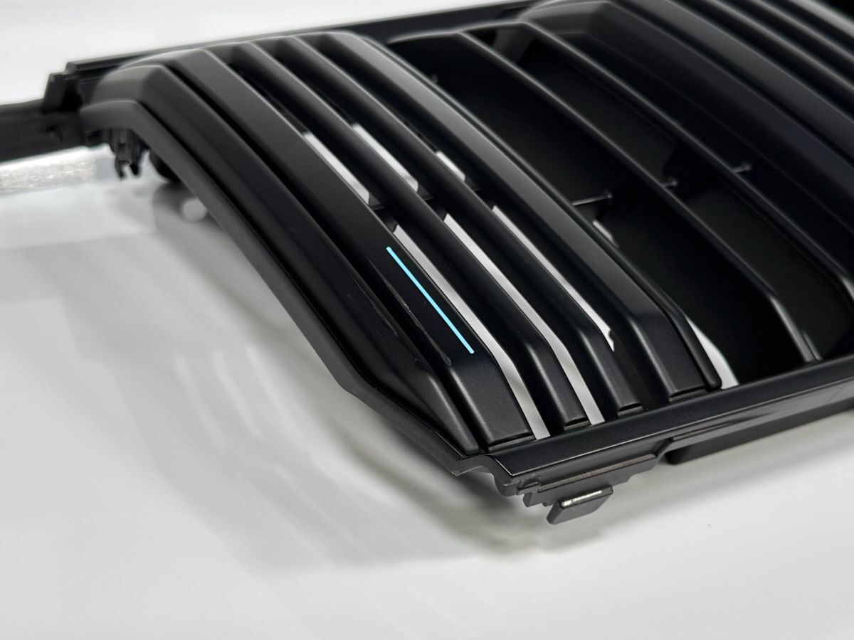 Toyota Land Cruiser Prado GDJ150W Matte Black Edition Front Grille with Camera Hole image 4